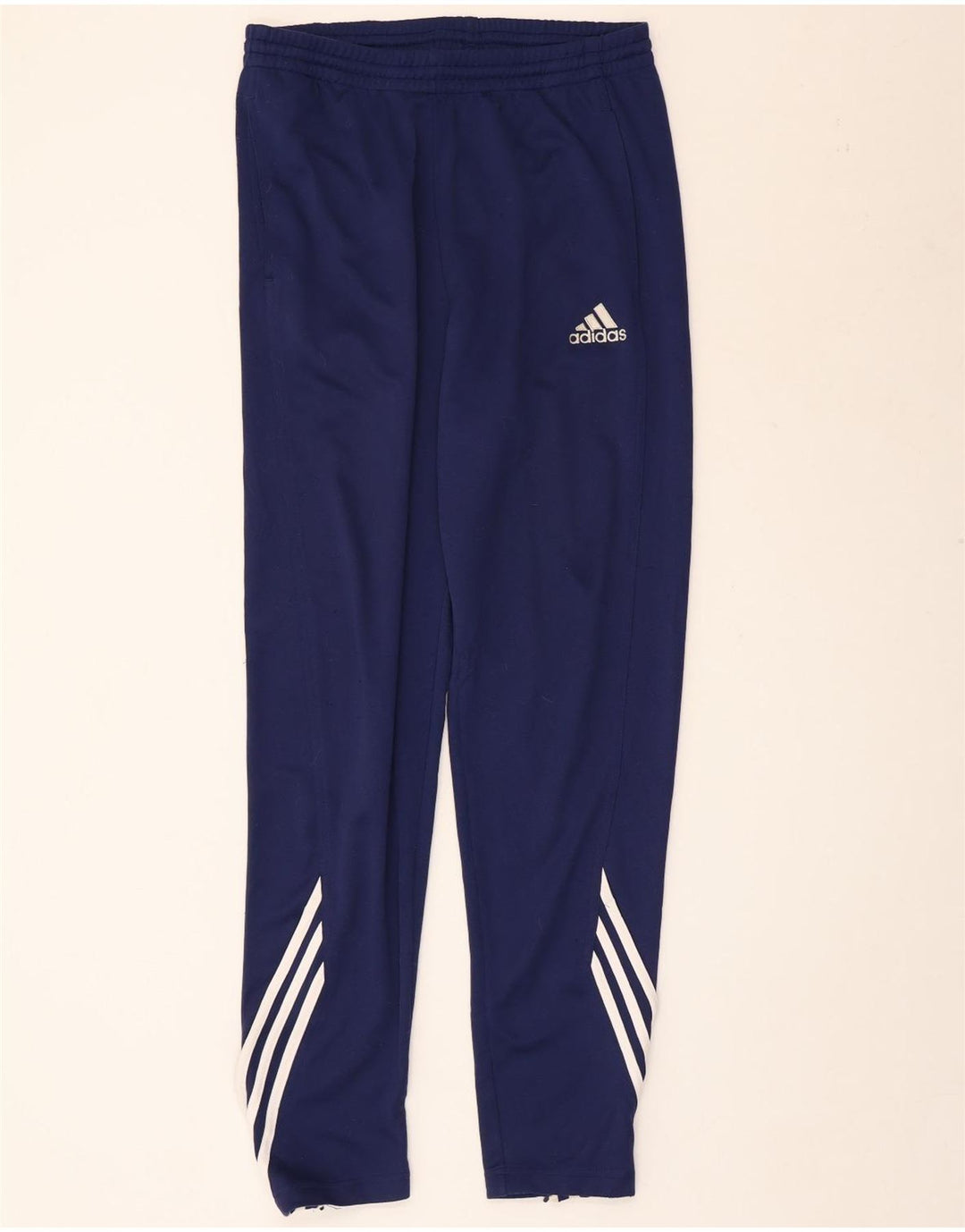 Adidas Pantalon de survêtement pour homme UK 40/42 Bleu marine moyen Polyester