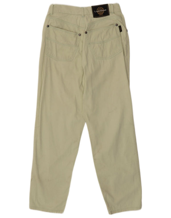Louis Feraud Jean fuselé taille haute pour femme UK 16 Large W28 L27 Vert