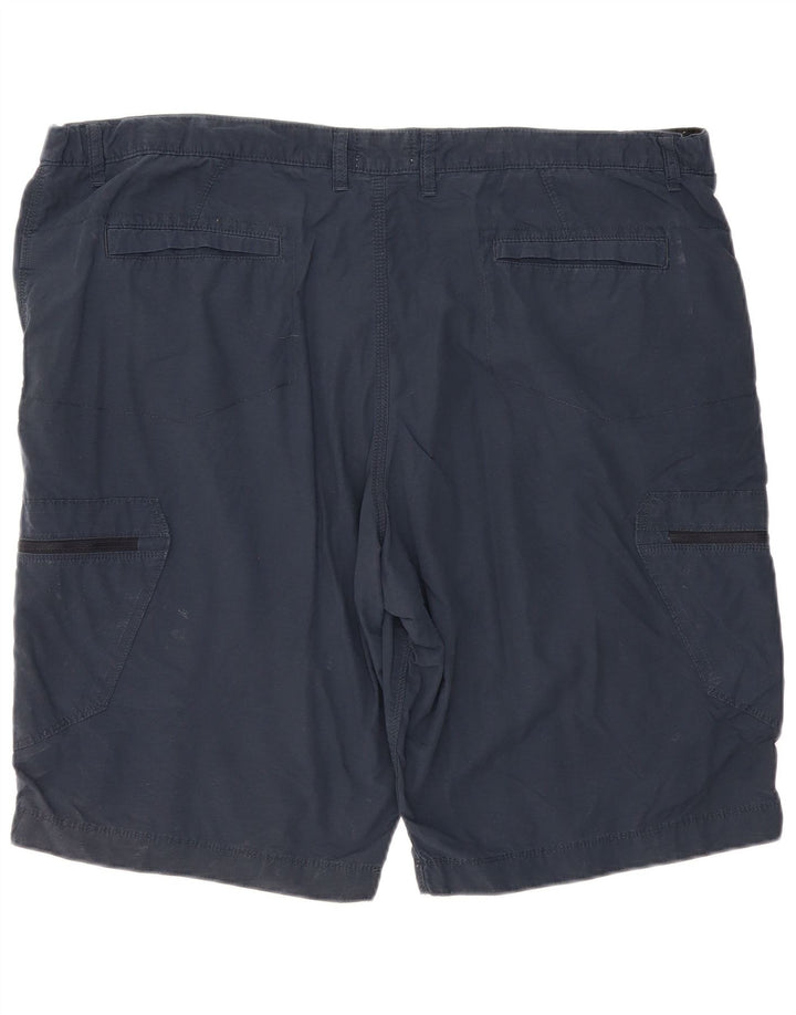 Marks & Spencer Short Cargo Homme W44 2XL Bleu Marine Coton