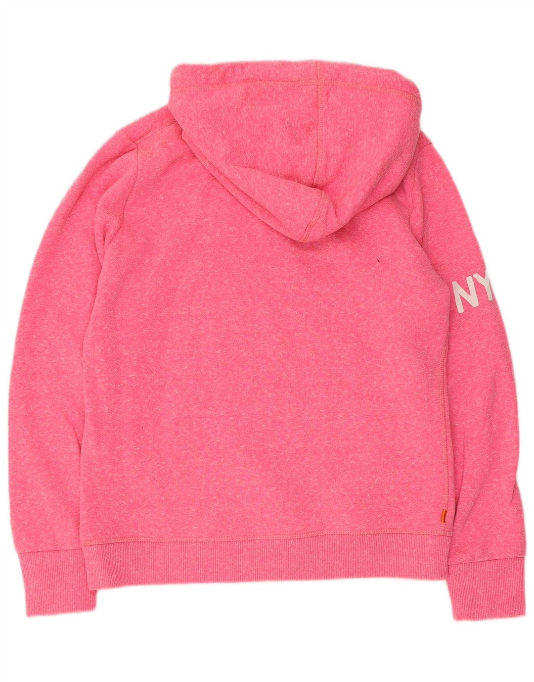 Superdry Pull à capuche graphique pour femme UK 14 Rose moyen Polyester