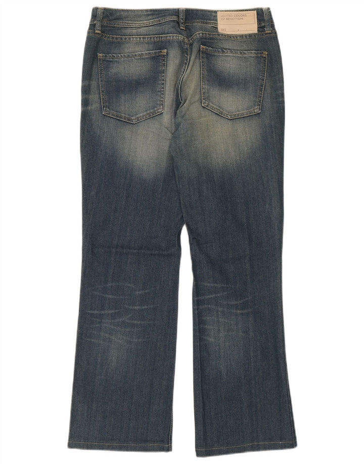 Benetton Jean Bootcut Femme W28 L29 Bleu Coton