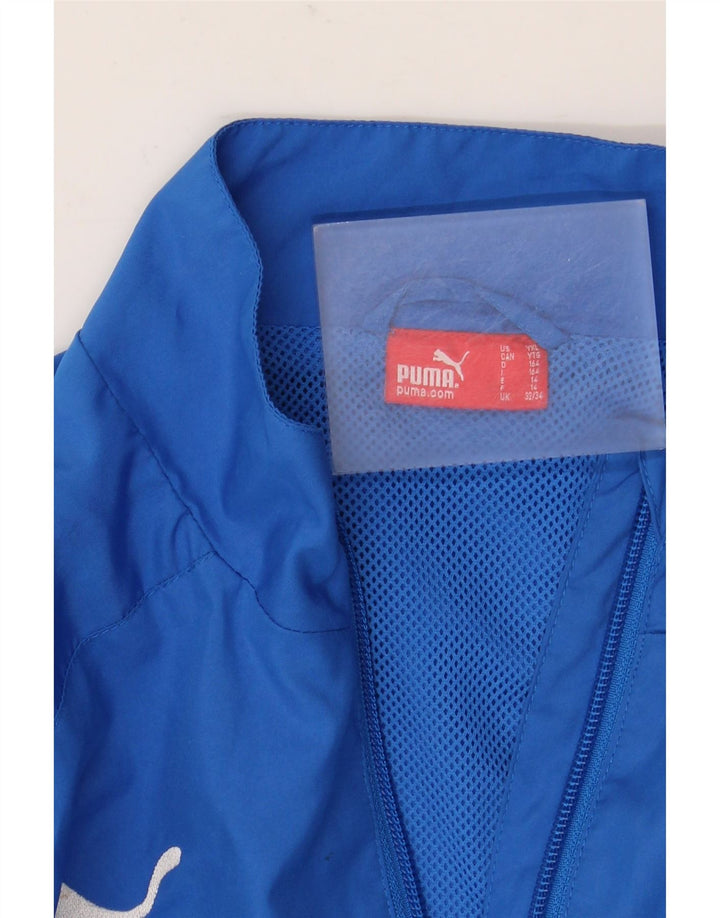 Puma Veste de Survêtement Garçon 13-14 ans Bleu Colorblock