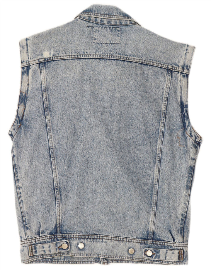 POP 84 Mens Denim Gilet UK 38 Medium Blue