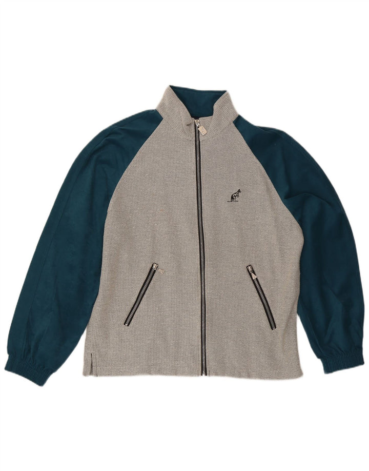 AUSTRALIAN L'ALPINA Veste de survêtement pour homme IT 46 Small Gris Colourblock