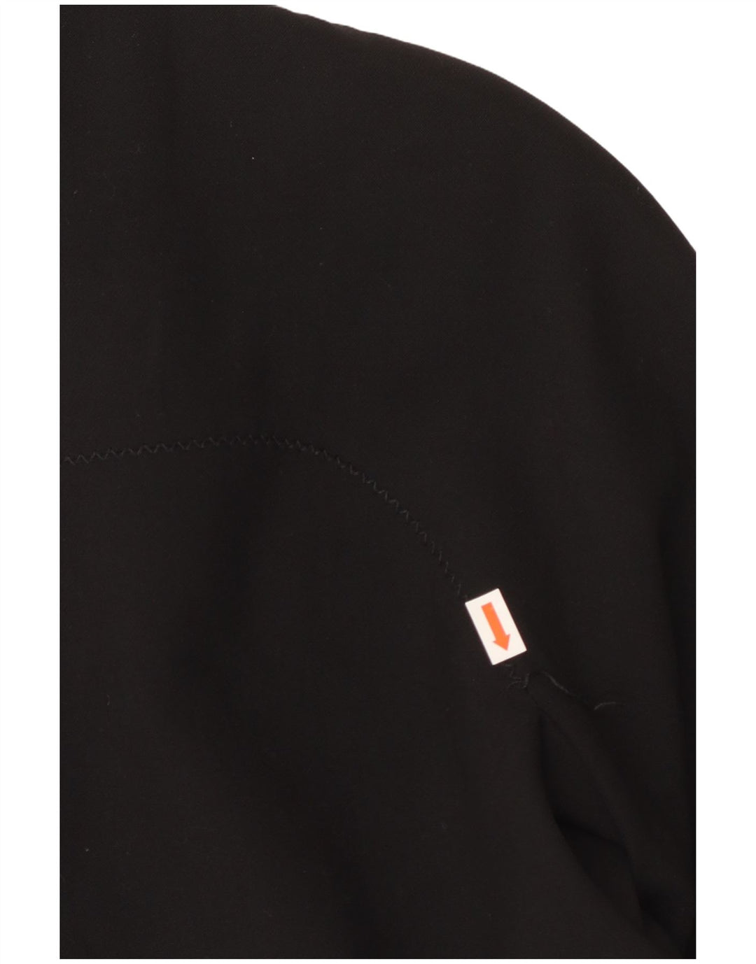 VINTAGE Veste Blazer Femme UK 10 Petit Polyester Noir