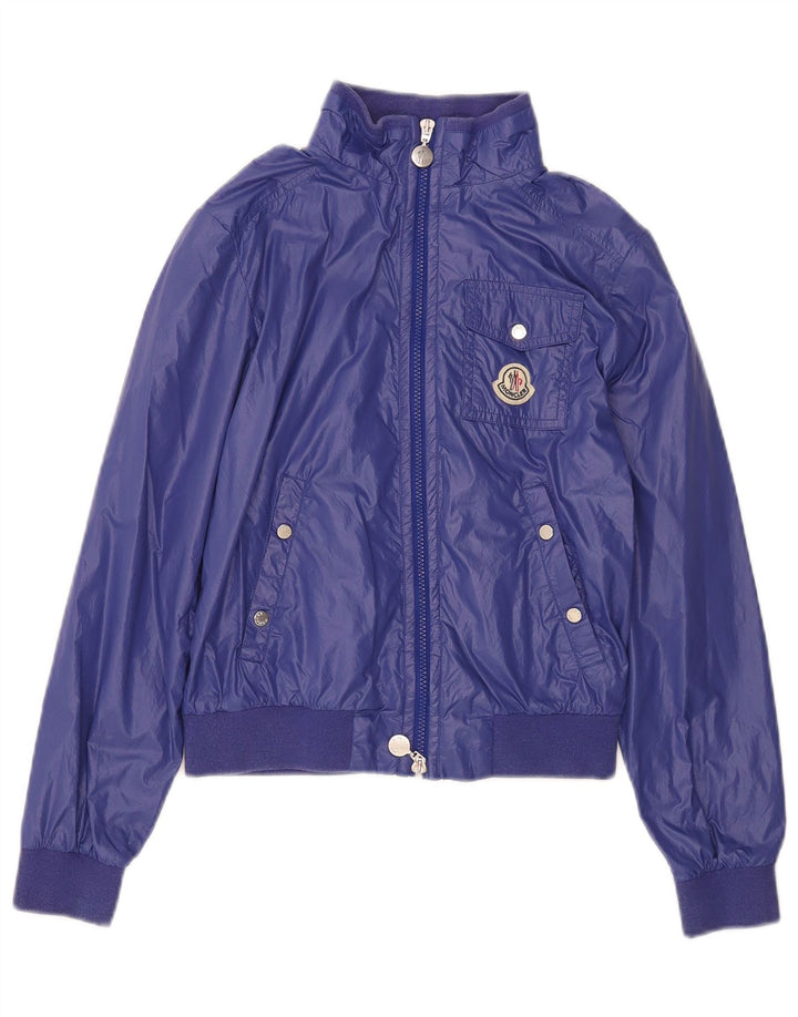 Moncler Blouson Bomber Fille 11-12 Ans Bleu Nylon