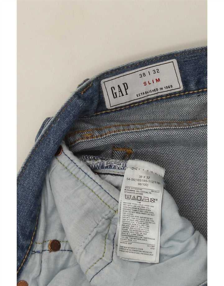 Gap Jean Slim Femme W38 L32 Bleu Coton