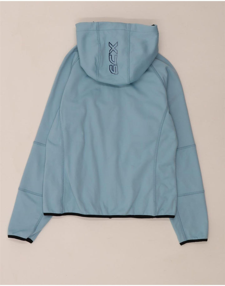 Think Pink Veste bomber à capuche pour femme UK 16 Large Bleu Polyester