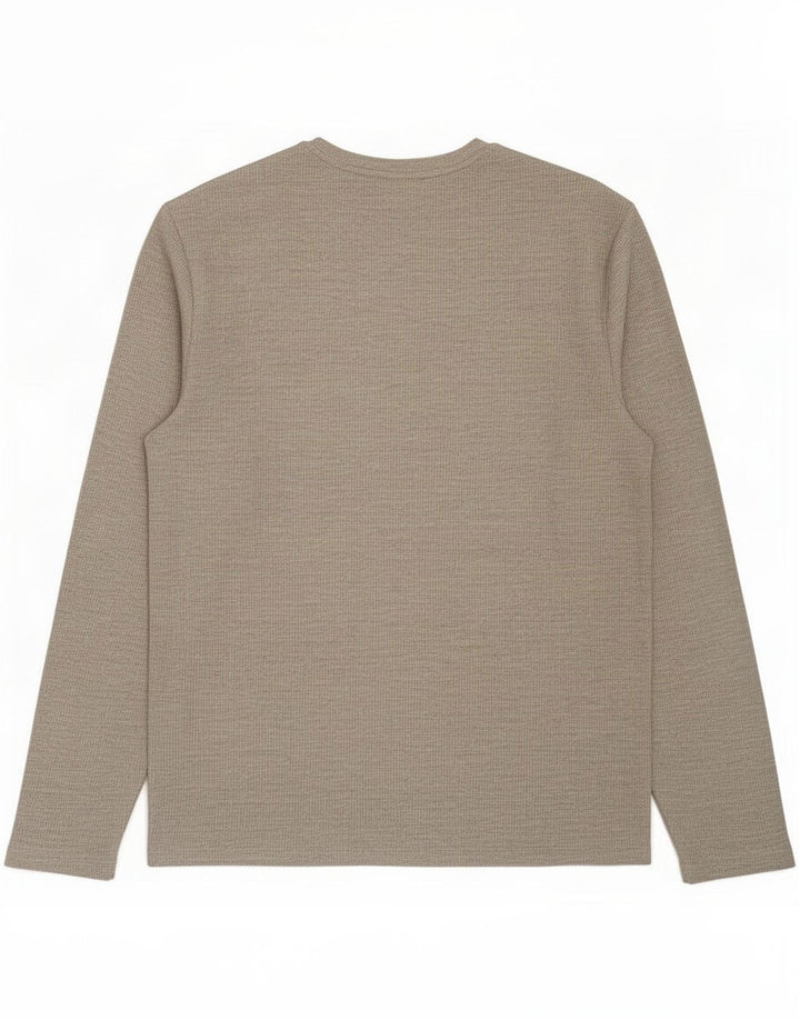 Marks & Spencer Haut à manches longues pour homme en coton gris petit