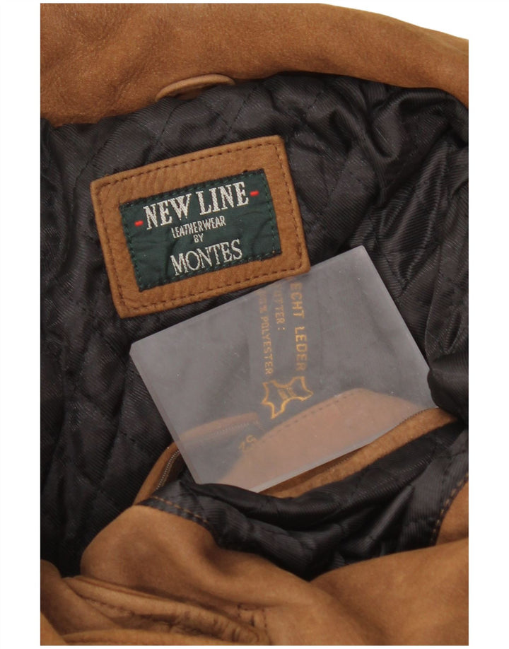 Veste en cuir Montes Homme IT 52 XL Cuir marron