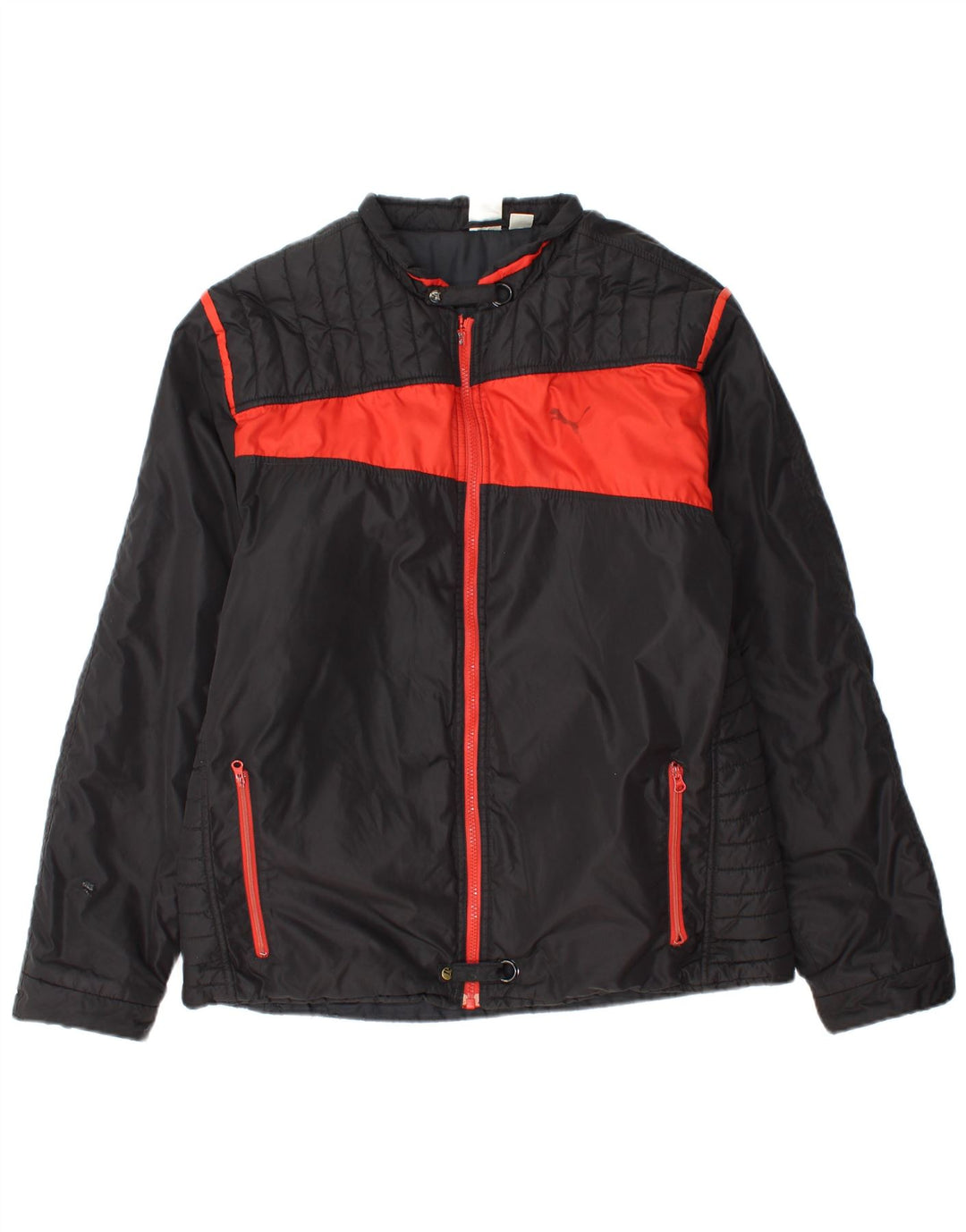 PUMA Veste rembourrée pour homme UK 38 Medium Noir Colourblock