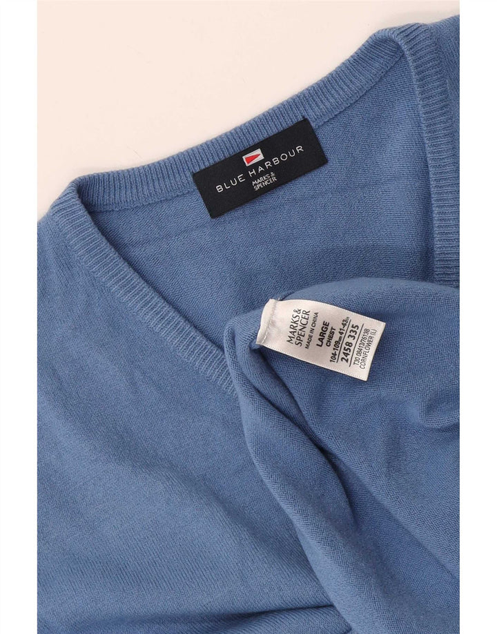 Marks & Spencer Débardeur bleu Harbor Vest pour hommes, grand acrylique
