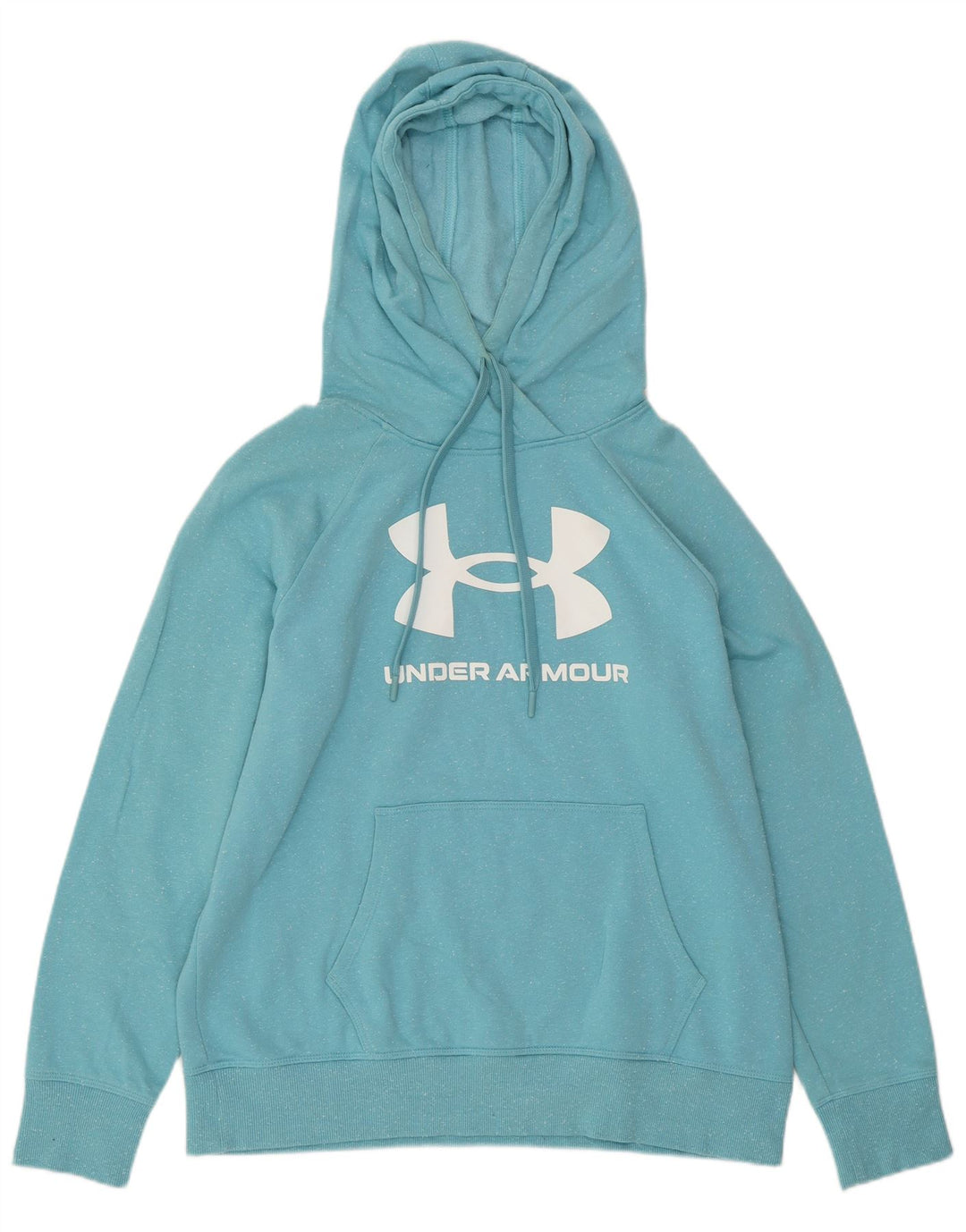 UNDER ARMOUR Pull à capuche surdimensionné pour femme UK 14 Bleu moyen moucheté