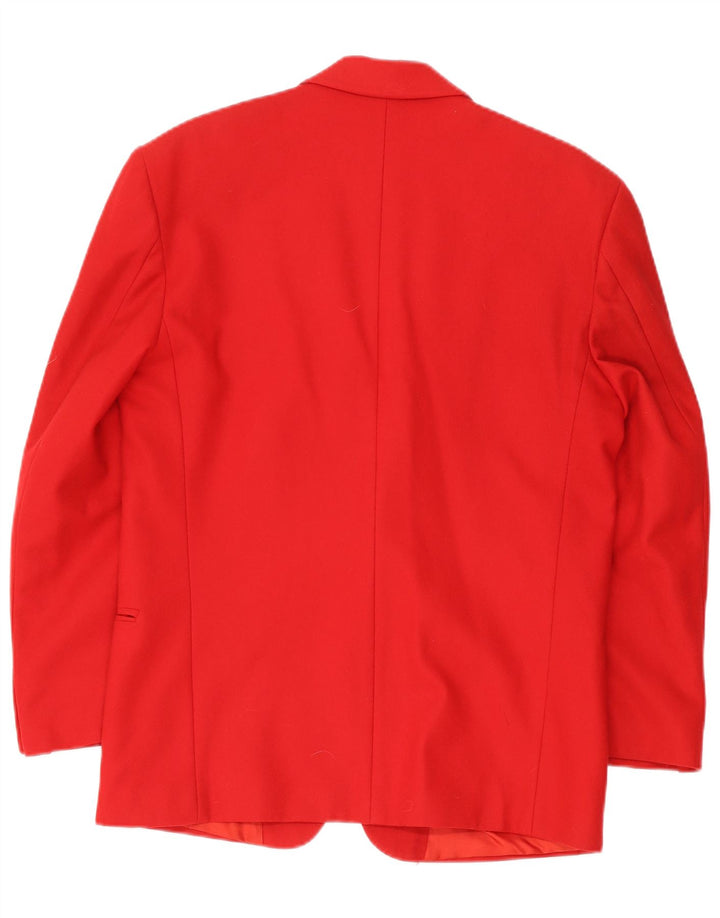 Pit Stop Veste Blazer 2 Boutons Homme IT 48 Laine Rouge Moyen