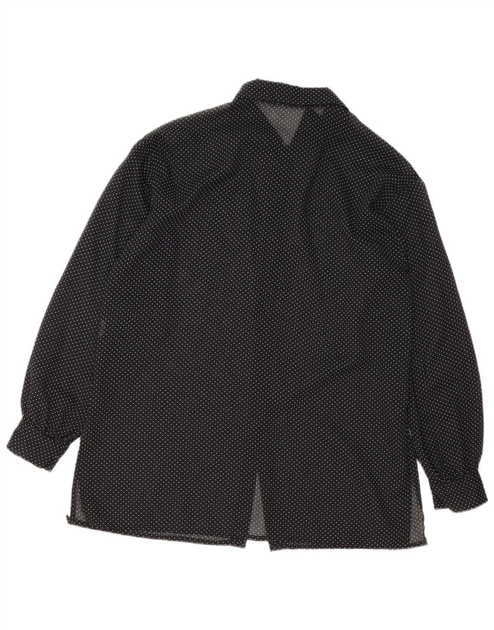 chemise femme vintage UK 16 Grand Noir Repéré