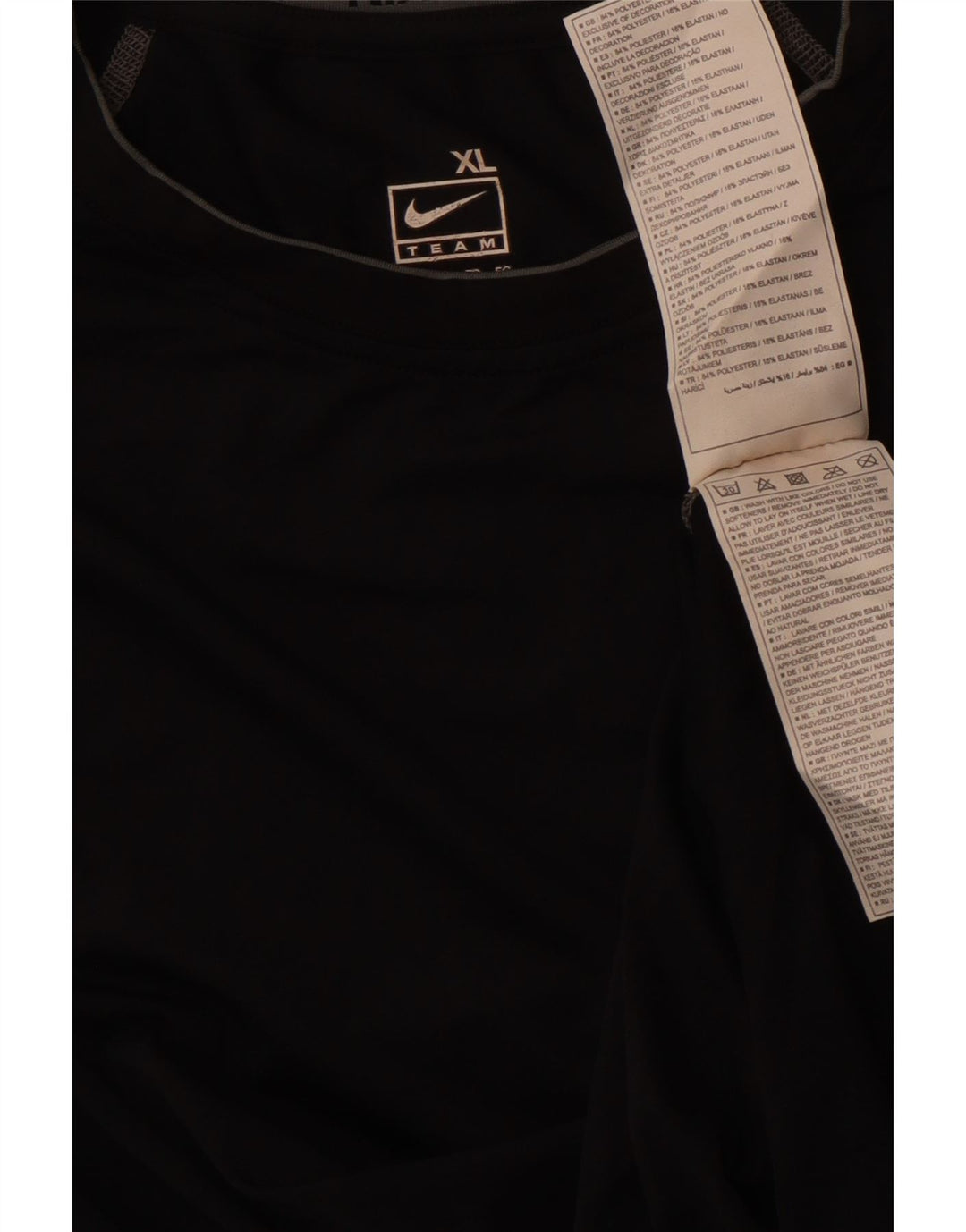 NIKE Débardeur Femme UK 18 XL Noir Polyester