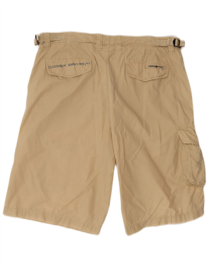 THINK PINK Short Cargo Homme IT 52 XL W38 Coton Beige