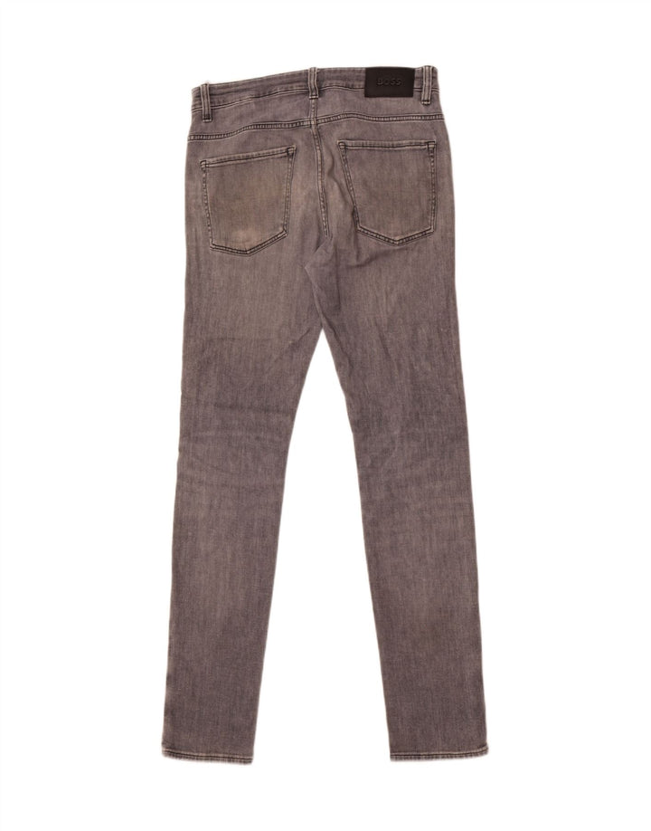 Hugo Boss Jean slim en coton gris moyen
