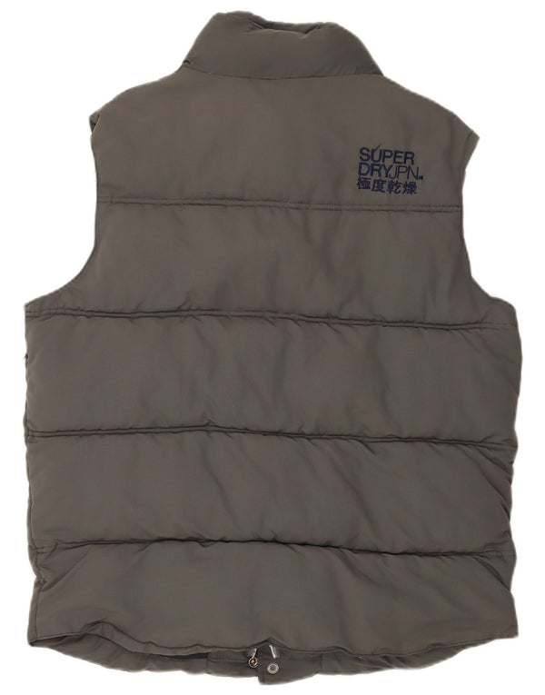 Superdry Gilet rembourré homme UK 44 2XL Gris Nylon