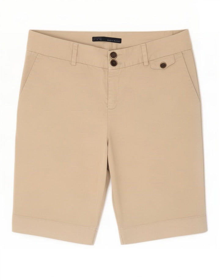 Zara Short Chino Femme Large W32 Beige