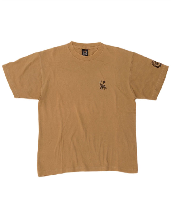 SCORPION T-Shirt Graphique Homme Petit Coton Beige