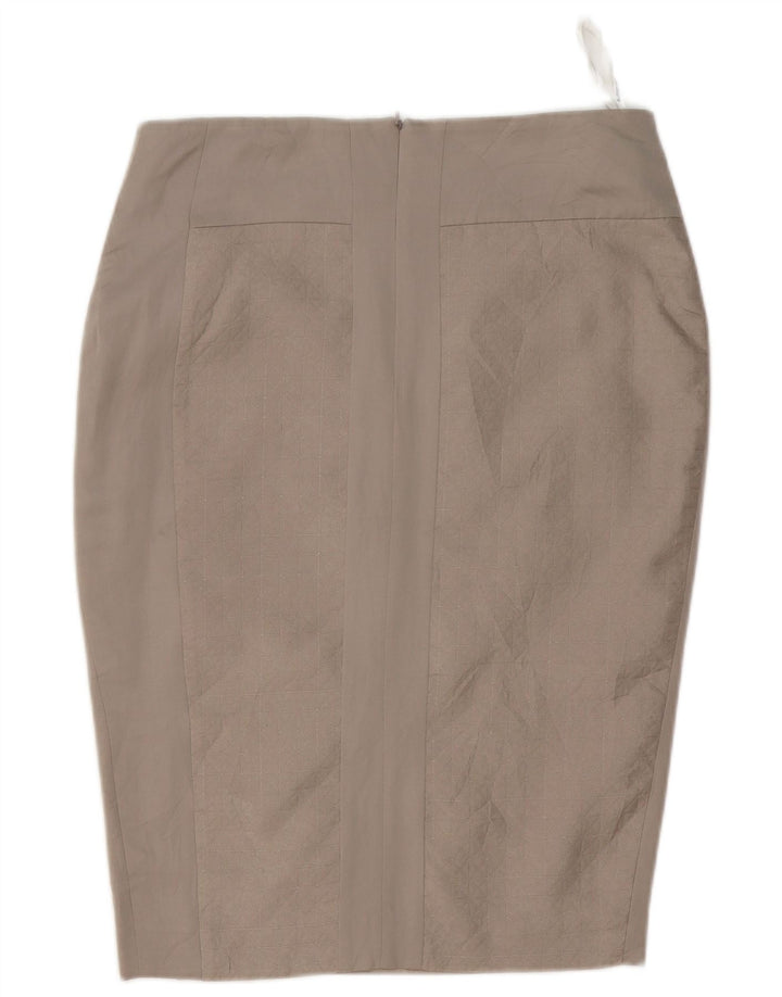 Marks & Spencer Jupe crayon autographe pour femme UK 12 Medium W32 Gris