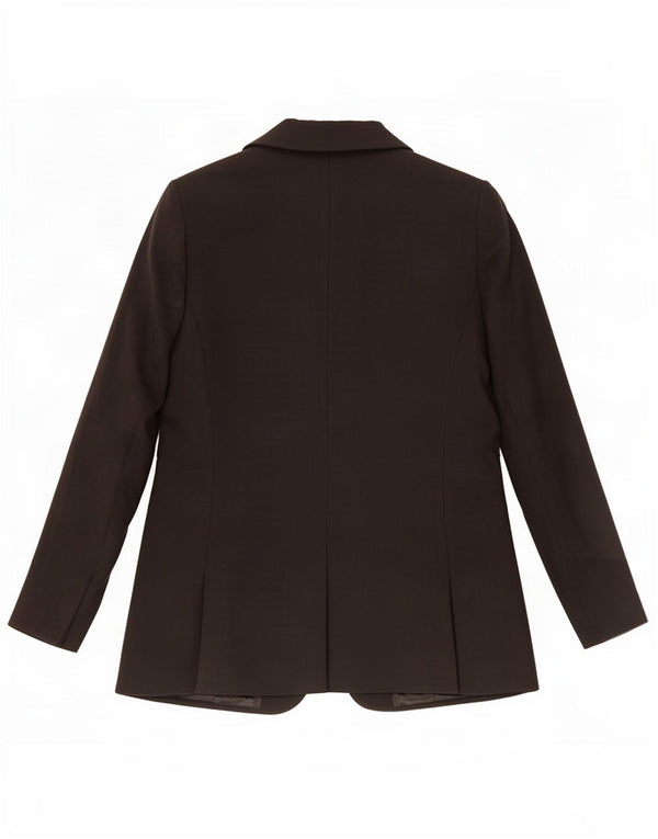 Marks & Spencer Veste blazer à 1 bouton pour femme UK 12 Noir moyen Polyester