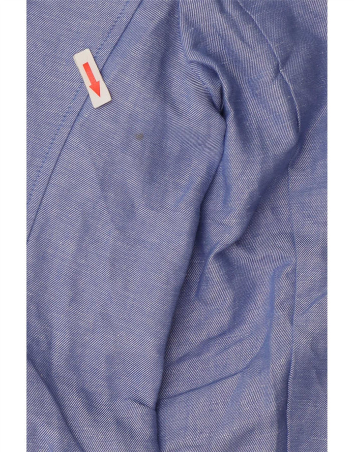 Marks & Spencer Veste blazer à 2 boutons pour femme UK 14 Grand lin bleu