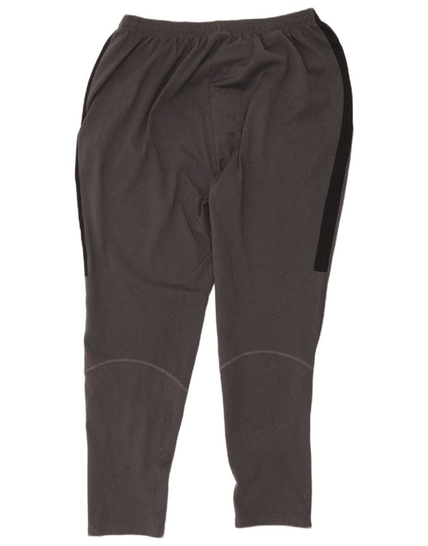 Nike Pantalon de survêtement Dri Fit pour femme UK 18 XL Gris Colorblock Polyester