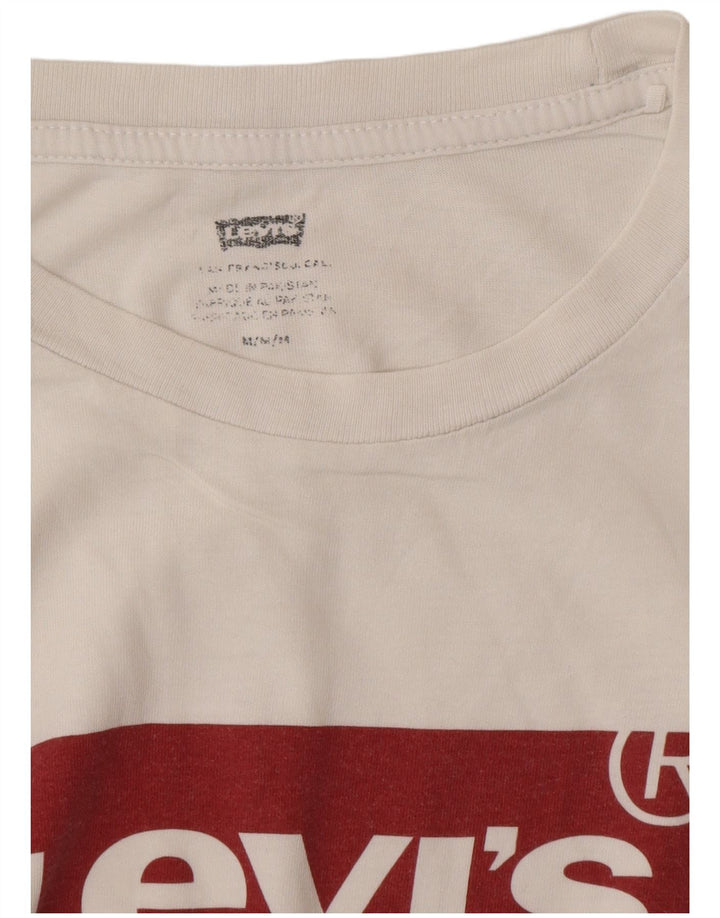LEVI'S Tee-Shirt Graphique Homme Blanc Moyen