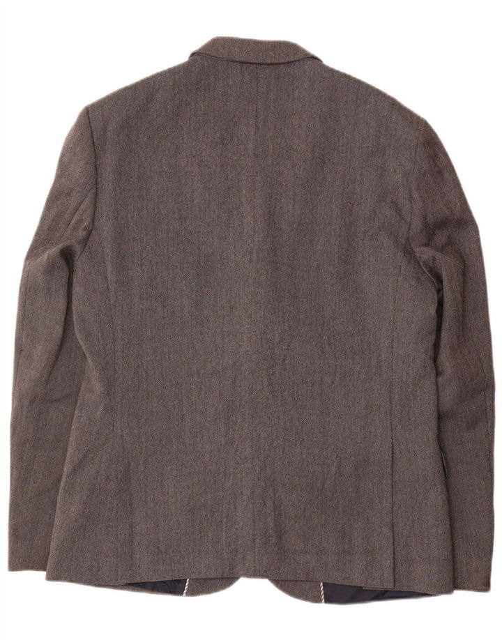 Marks & Spencer Veste Blazer Slim Fit à 2 Boutons pour Homme UK 42 Grande Laine Grise