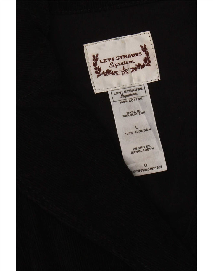 Levi's Caban en velours côtelé pour femme UK 16 Large Noir Coton