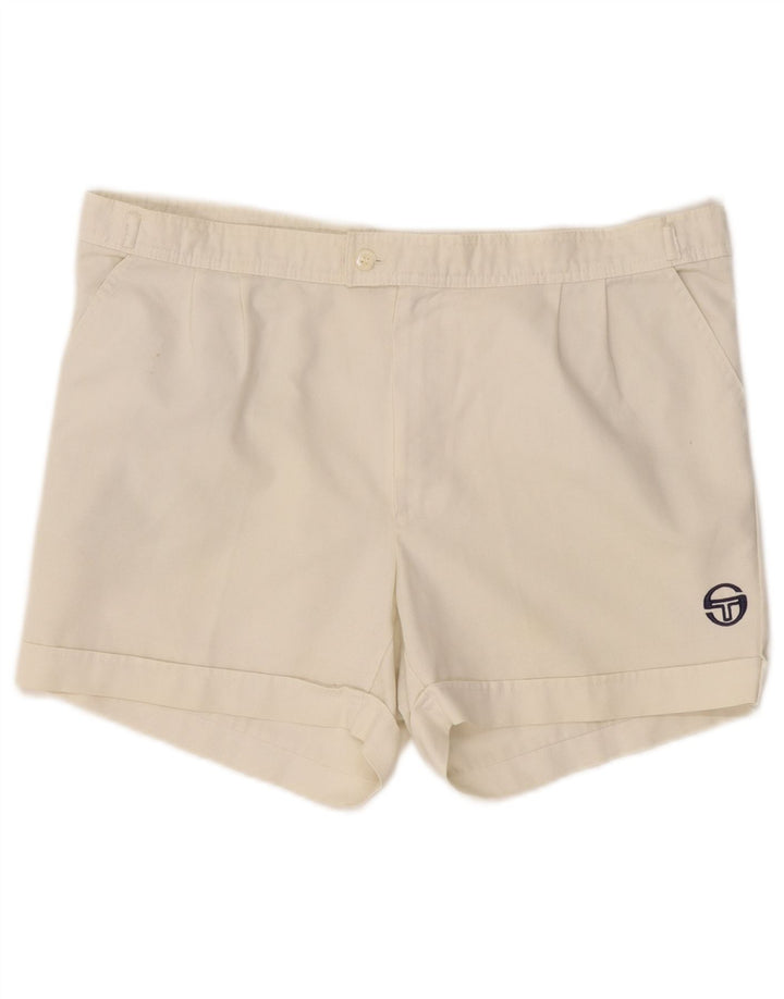 SERGIO TACCHINI Short Chino Femme W36 Large Blanc Cassé