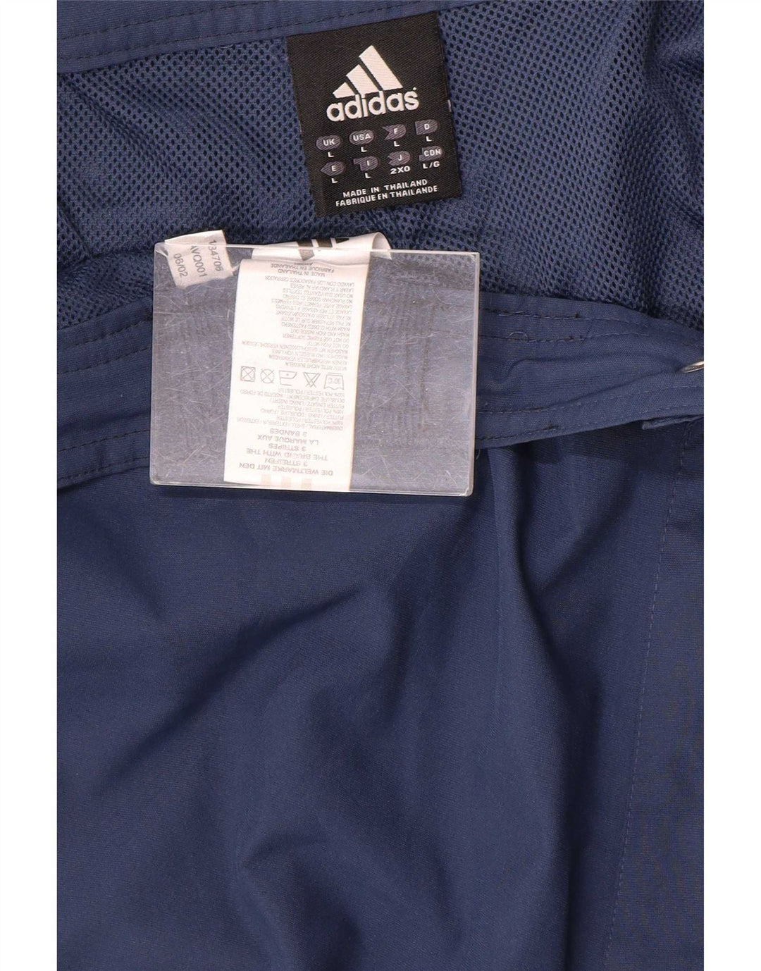 Adidas Pantalon imperméable homme grand bleu marine polyester