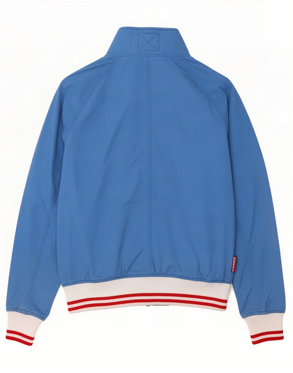Superdry Veste Bomber Homme UK 38 Coton Colorblock Bleu Moyen