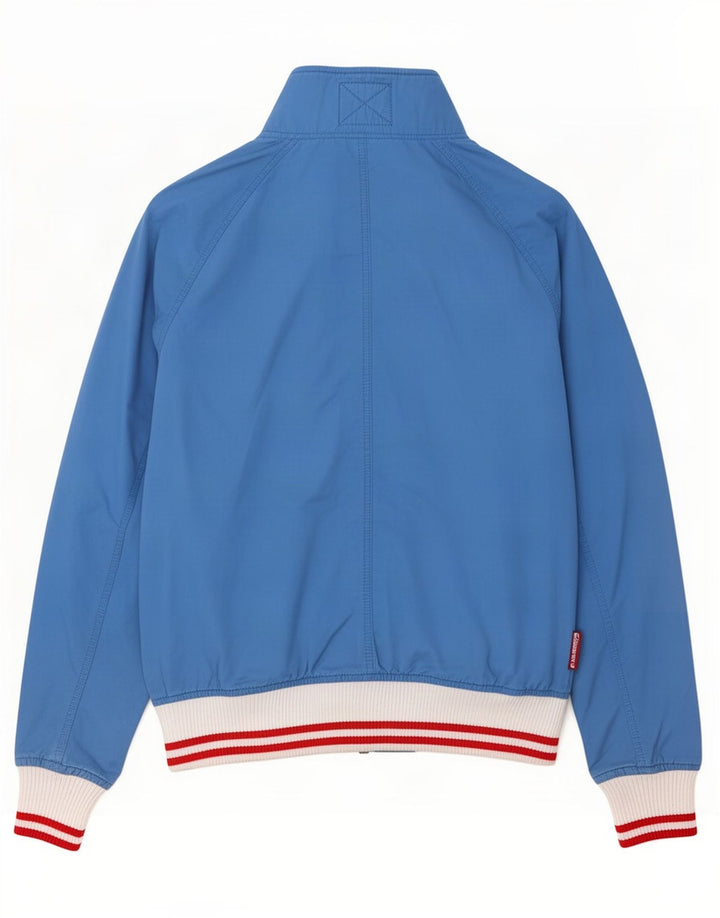 Superdry Veste Bomber Homme UK 38 Coton Colorblock Bleu Moyen