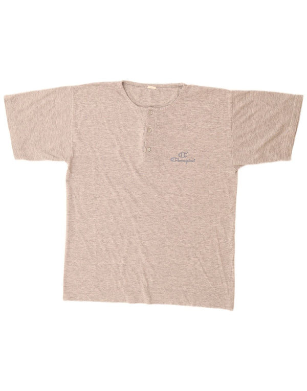 CHAMPION T-Shirt Homme Gris Moyen Coton