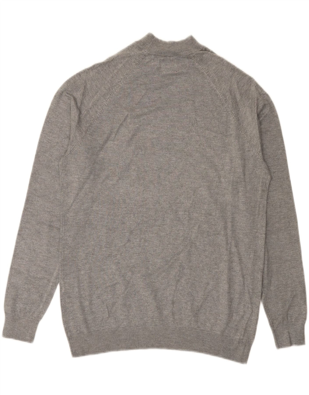 Zara Homme Pull Col Roulé Petit Gris Viscose