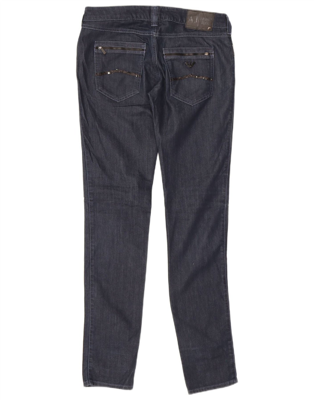 Armani Femme Jean Slim W30 L33 Bleu Marine Coton