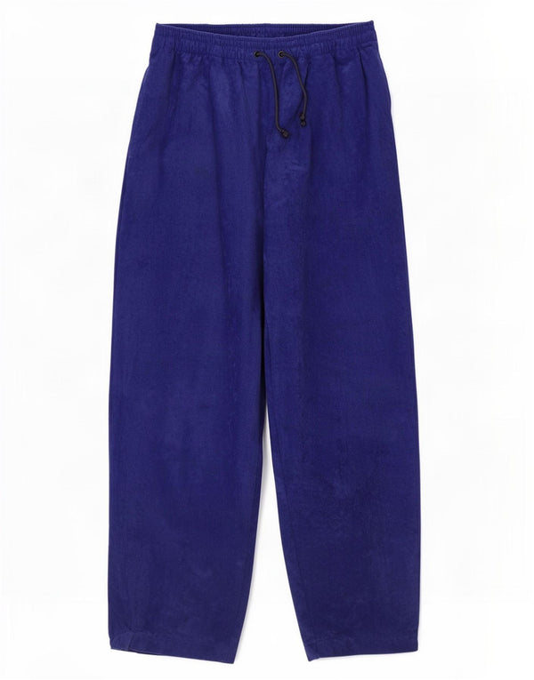 Great Escapes Pantalon de survêtement en velours pour homme IT 52 Large Bleu