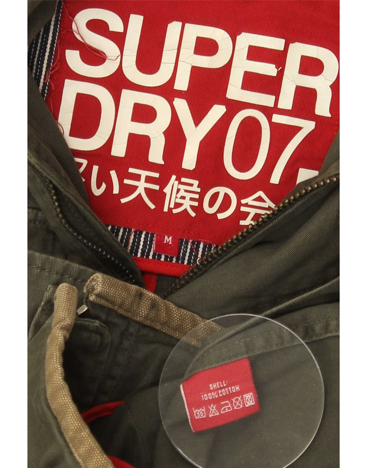 Superdry Veste utilitaire graphique pour hommes UK 38 Coton kaki moyen