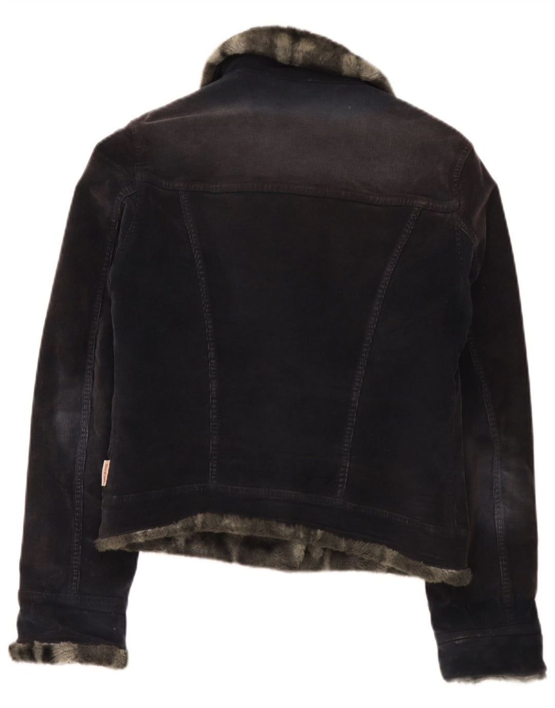 Liu Jo Veste en velours côtelé pour femme UK 44 Coton gris moyen