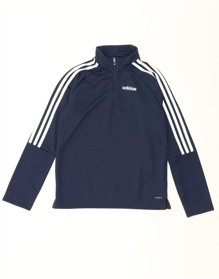 ADIDAS Haut de survêtement Climalite Pullover pour garçon 11-12 ans Bleu marine