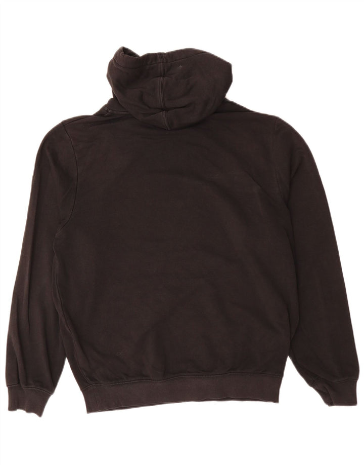 KAPPA Pull à capuche pour homme en coton noir moyen
