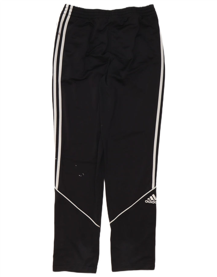 ADIDAS Boys Graphic Tracksuit Trousers 15-16 Years  Black Polyester