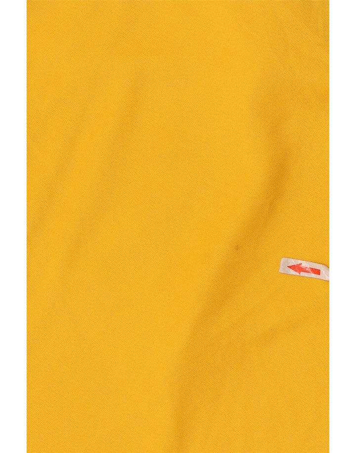 ADIDAS T-shirt graphique pour hommes, petit, jaune, color block, en polyester