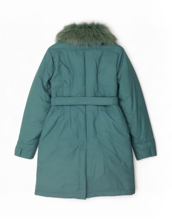 Trussardi Manteau Rembourré IT 48 XL Turquoise Polyester |