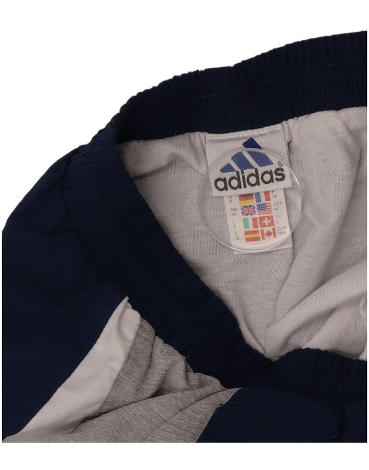 Adidas Short de sport pour homme Large en polyester color block bleu marine