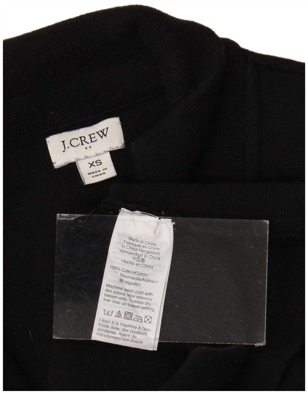 J. CREW Veste Blazer 2 Boutons Femme UK 6 XS Coton Noir