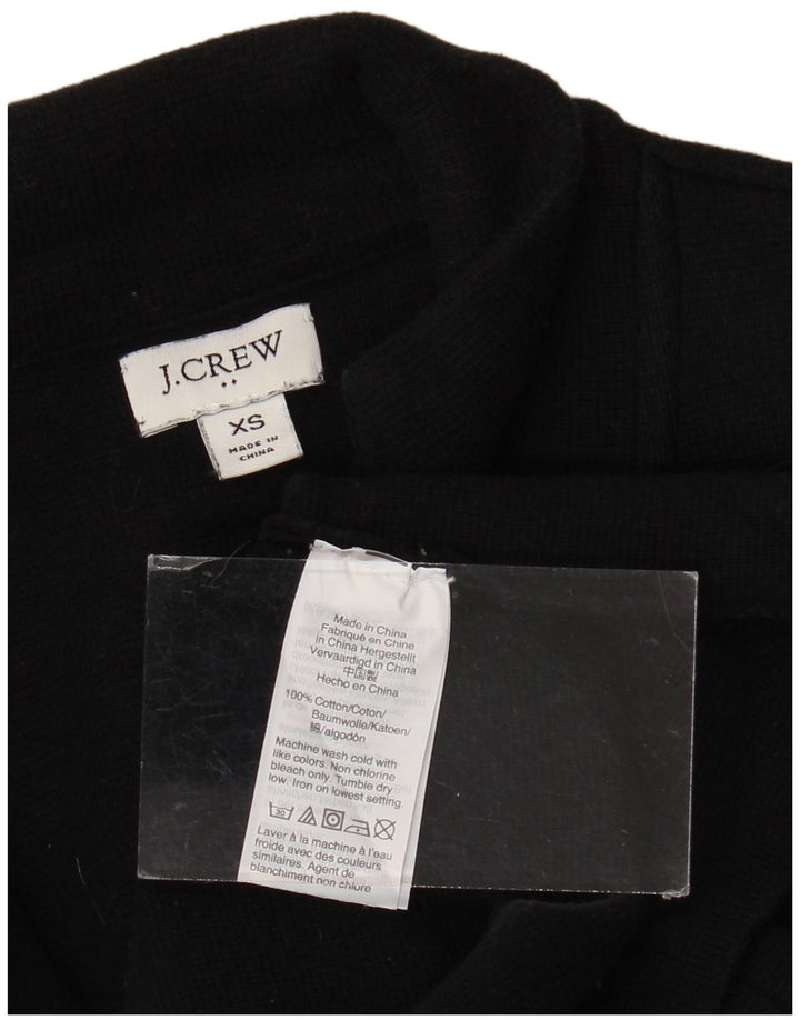 J. CREW Veste Blazer 2 Boutons Femme UK 6 XS Coton Noir